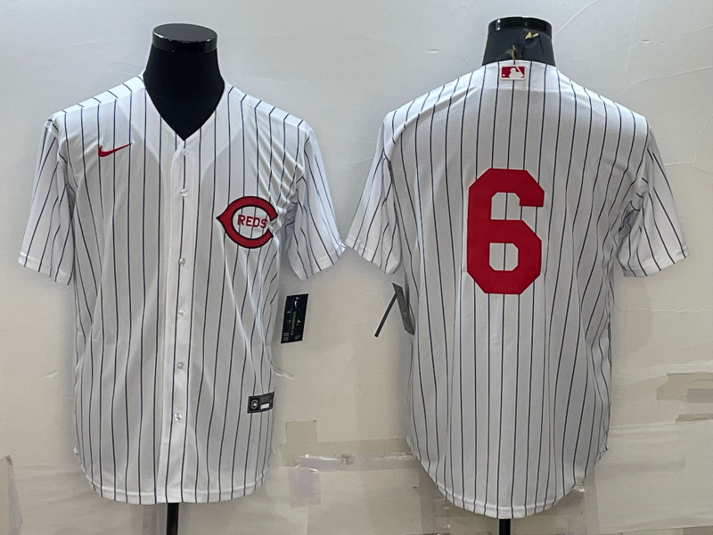 Men's Cincinnati Reds Jonathan India #6 White 2022 MLB at Field of Dreams Authentic Jersey